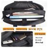 Men's Canvas Briefcase: 15.6" Laptop Handbag, 17" Large Capacity Work Crossbody