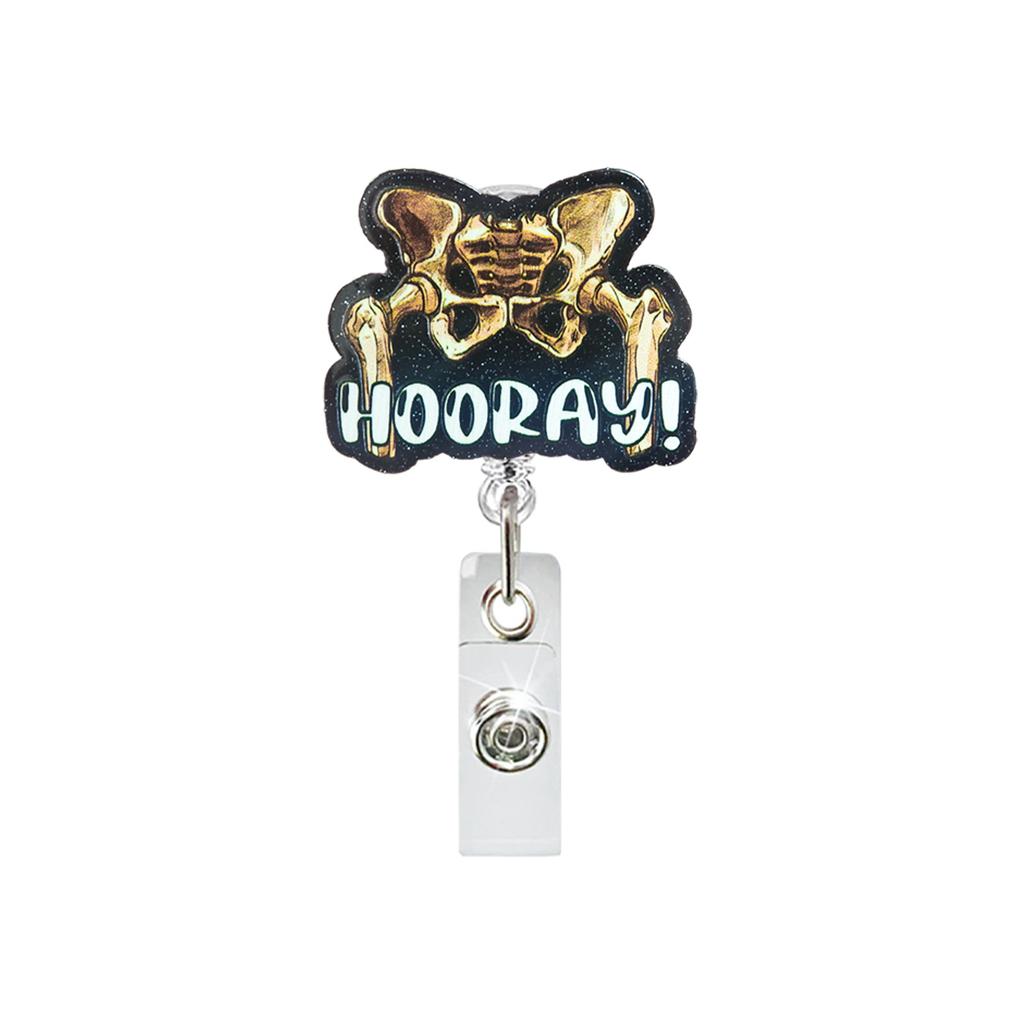 Glitter Acrylic Id Holder Vibrant Retractable Badge Reel Alligator Clip Badge Holder Inspirational Nurse Badge Reel For Nurse