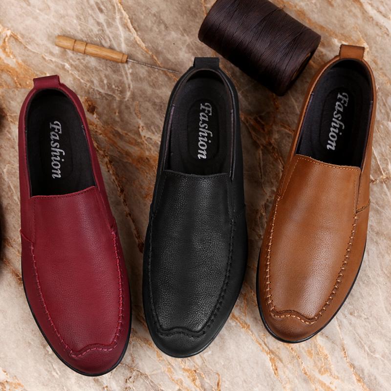 Fashion Spring Autumn Men's Loafers Lightweight Breathable Fashionable Park Walking Shoes Versatile Men's Driving Shoes Anti Slip