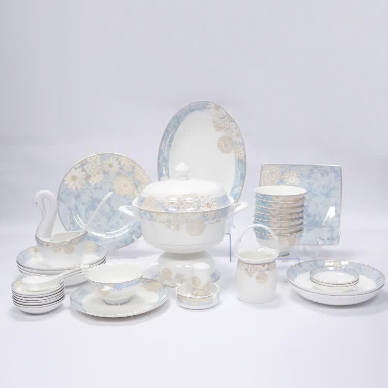 Northern Scenery Time Walk Bone China Dinnerware Set