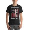 President Donald Trump Inauguration Day 2025 Memorabilia Flag T-shirt