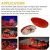 2PCS LED Side Marker Lights 24V Waterproof Red Chicken Lights Universal Trailer Clearance Lamps for Semi Truck Cargo