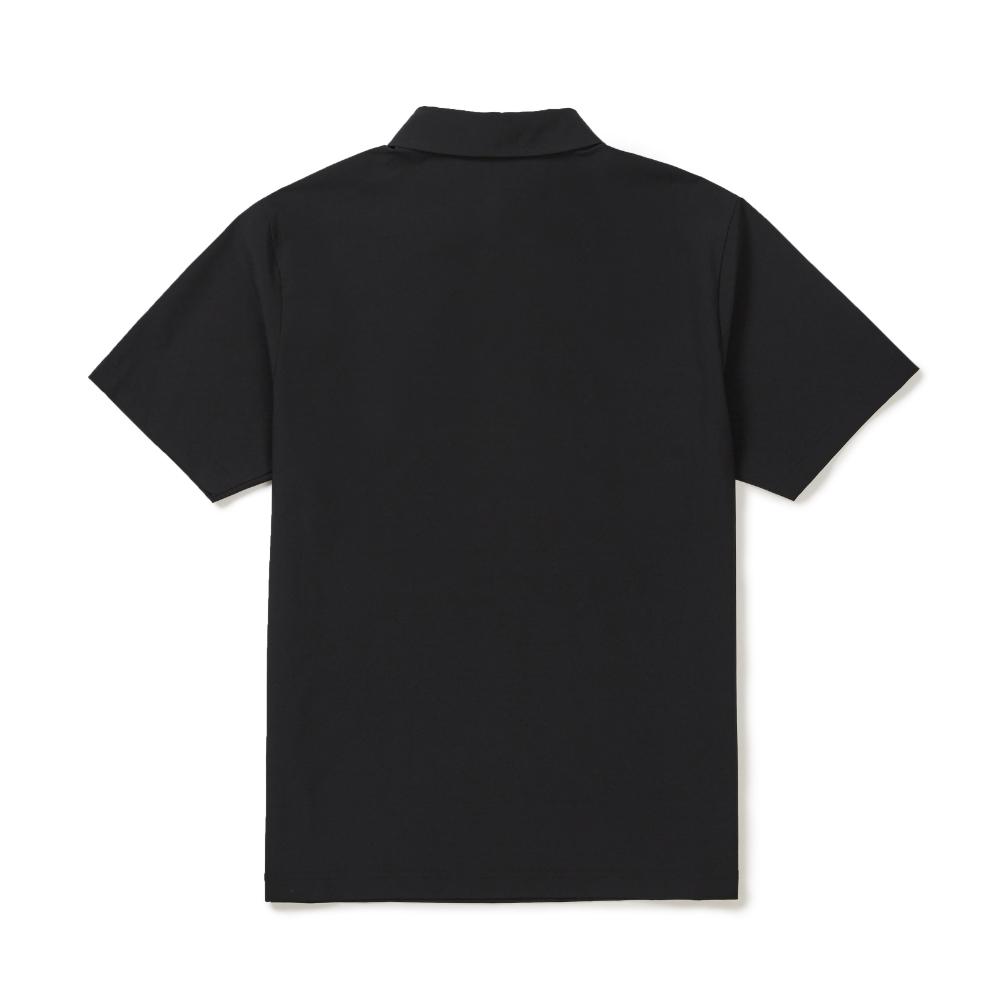 [Snowpeak] 37.5 Polo Short Sleeve T-Shirt Black (S26MMTPS36)
