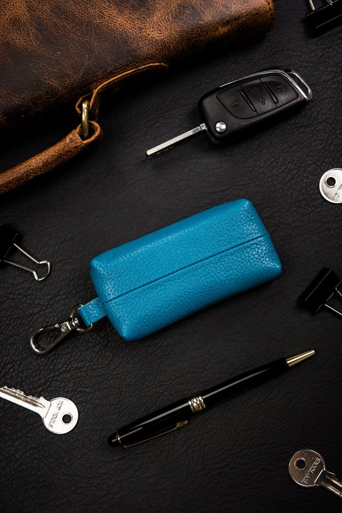 Leather Key Case SKL-011A-NDM-1816 Turquise