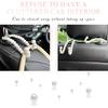 2 PCS Elegant Pearl Car Seat Headrest Hook, Cute Car Seat Hook Hanger Storage Organizer For Handbag Purse, Interior Decoration Headrest Hanger For