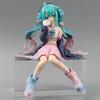 Anime Hatsune Miku Model Toys Adorable Anime MIKU Sitting Position PVC Action Figurine Kawaii Cartoon Model Doll Kid Birthday Gifts