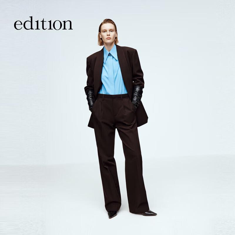 Edition Elite Wardrobe Women's Wool Straight-Leg Trousers