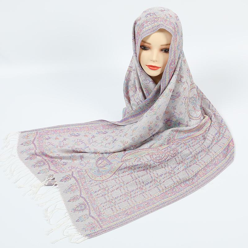 Autumn and Winter Retro Cape Shawl Bohemian Light Luxury Long Scarf Women's Scarf Accessories