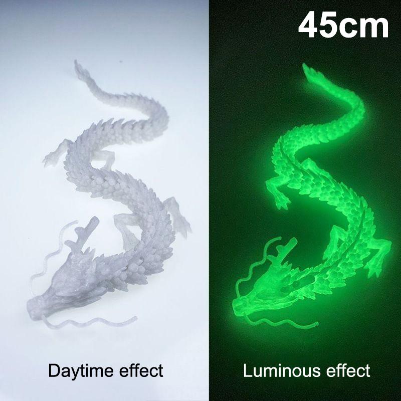 3D Printed Conjoined Dragon Ornaments, Movable Cartoon, Creative Dragon Plants, Rockery, Fish Tank Landscaping
