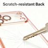 Ultra Slim Transparent Case for IPhone 17 Pro Max Matte Hard Plating PC All-round Camera Film Shockproof Shell for IPhone 17Air