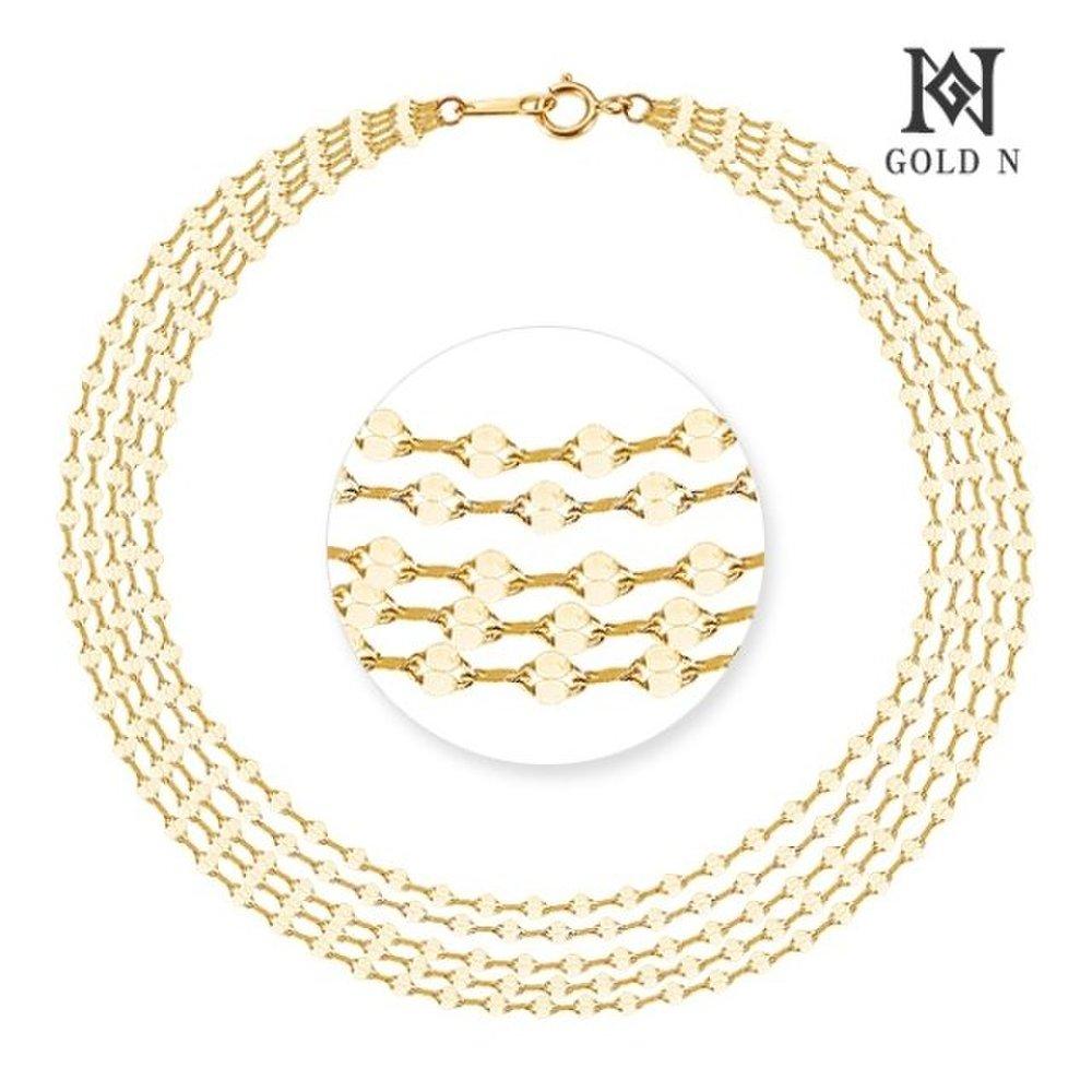 

[Gold N] 14K Mini Shine Five-Line Bracelet