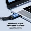 Toocki Type C to Type C Cable 100W PD Fast Charging Charger USB C to USB C Cable For POCO F3 Realme Macbook Samsung iPad