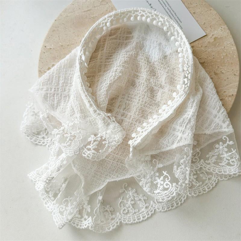 Vintage Dreieck Spitze Haarschal Für Damen Mädchen Frühling Sommer Haarband Süßes Kopftuch Elegante Trend Haaraccessoires Geschenke