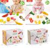 Toy Wooden Kitchen Set Fruits Vegetables Children Pretend Cooking Activities