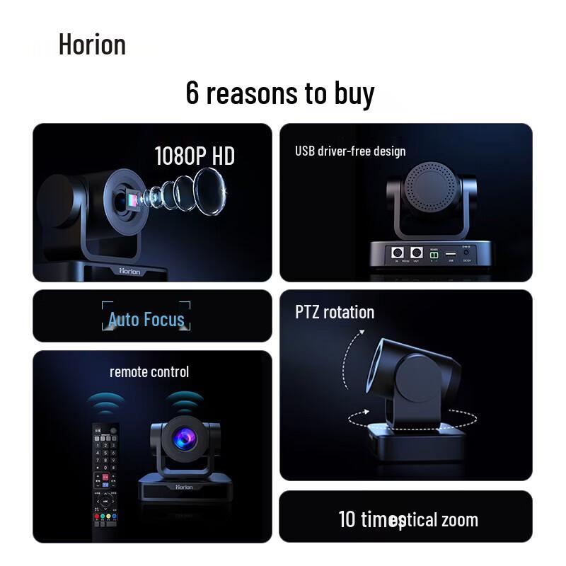 

Horion Upgraded Conference Camera & Microphone Set (CN version)