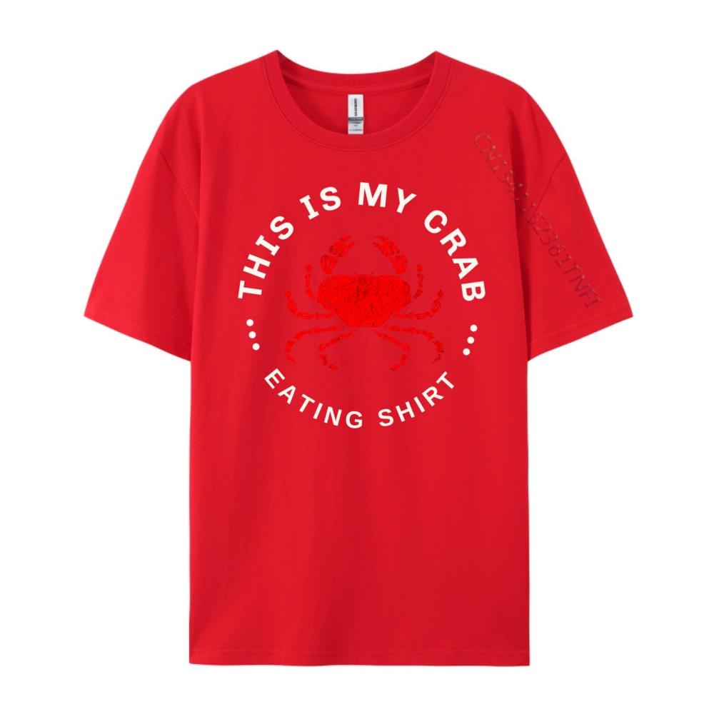 Funny Crab Leg Eating This Is My Hiphop Streetwear Graphic Tee Original Mens TShirts Creative Harajuku Clothing