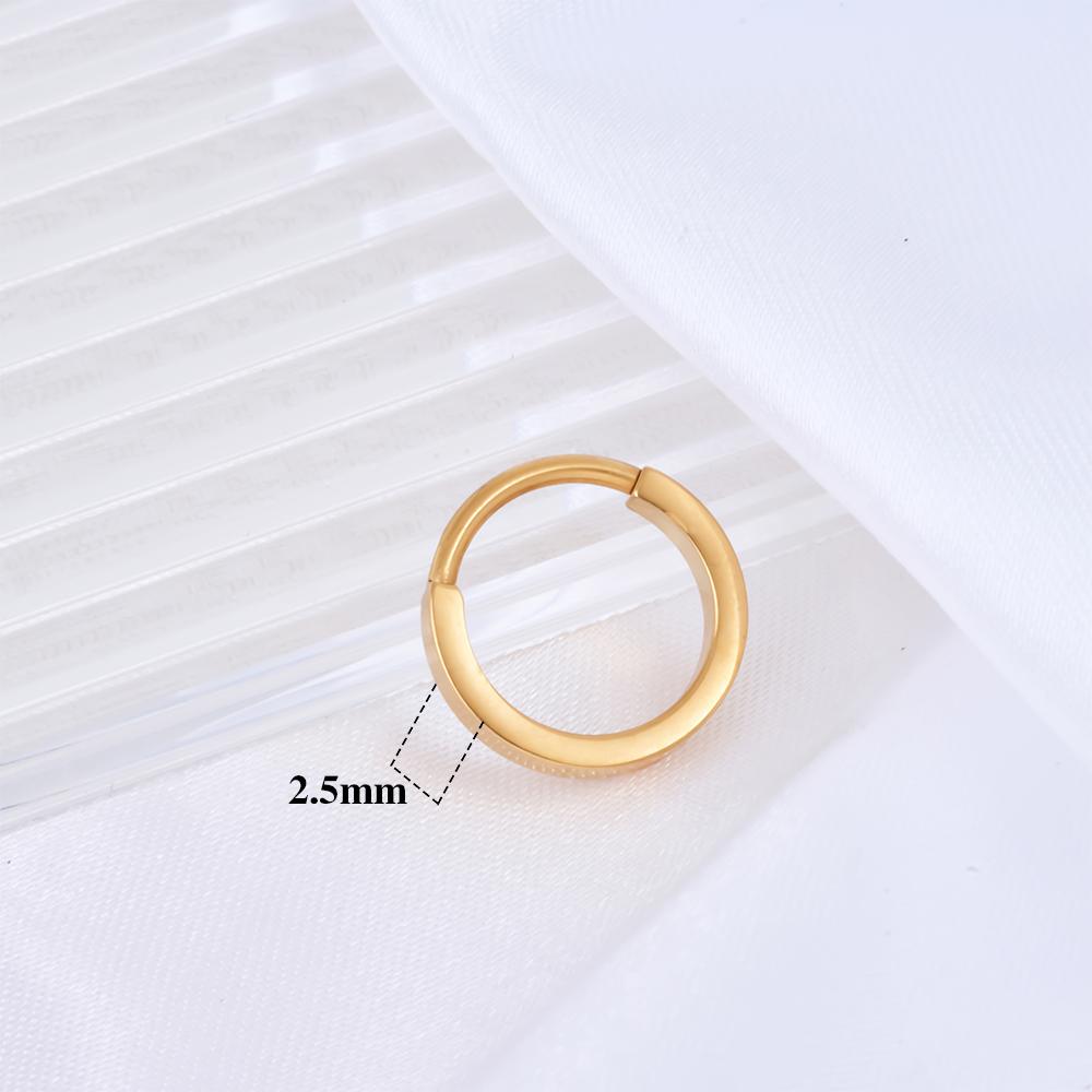 Titanium Hoop Earrings Huggie Thin Hoops Cartilage Earring Helix Tragus Piercing Jewelry Nose Septum Cartilage Helix Tragus