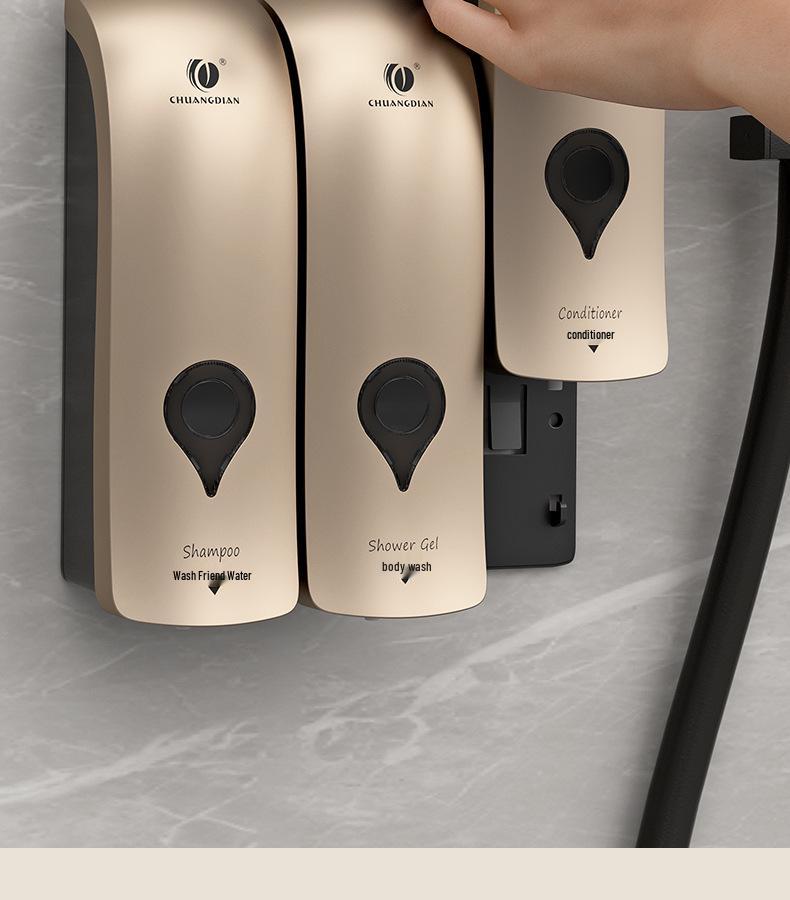 Punch-Free Wall-Mounted Bathroom Soap Dispenser