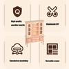 Natural Wood Miniature Cabinet Model 1/12 Scale Unfinished Dollhouses Furniture For DIY Painting Projects