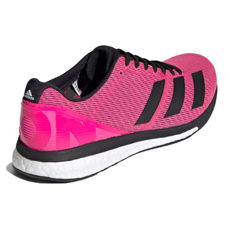 Кроссовки унисекс adidas Adizero Boston 8 Wide Shock Pink Black Core-Black Cloud-White — фото 4
