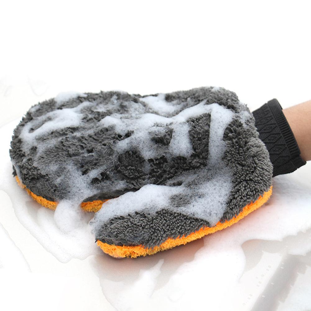 Autowaschbürste 24 x 20 cm, Korallenvlies, multifunktionales Autozubehör