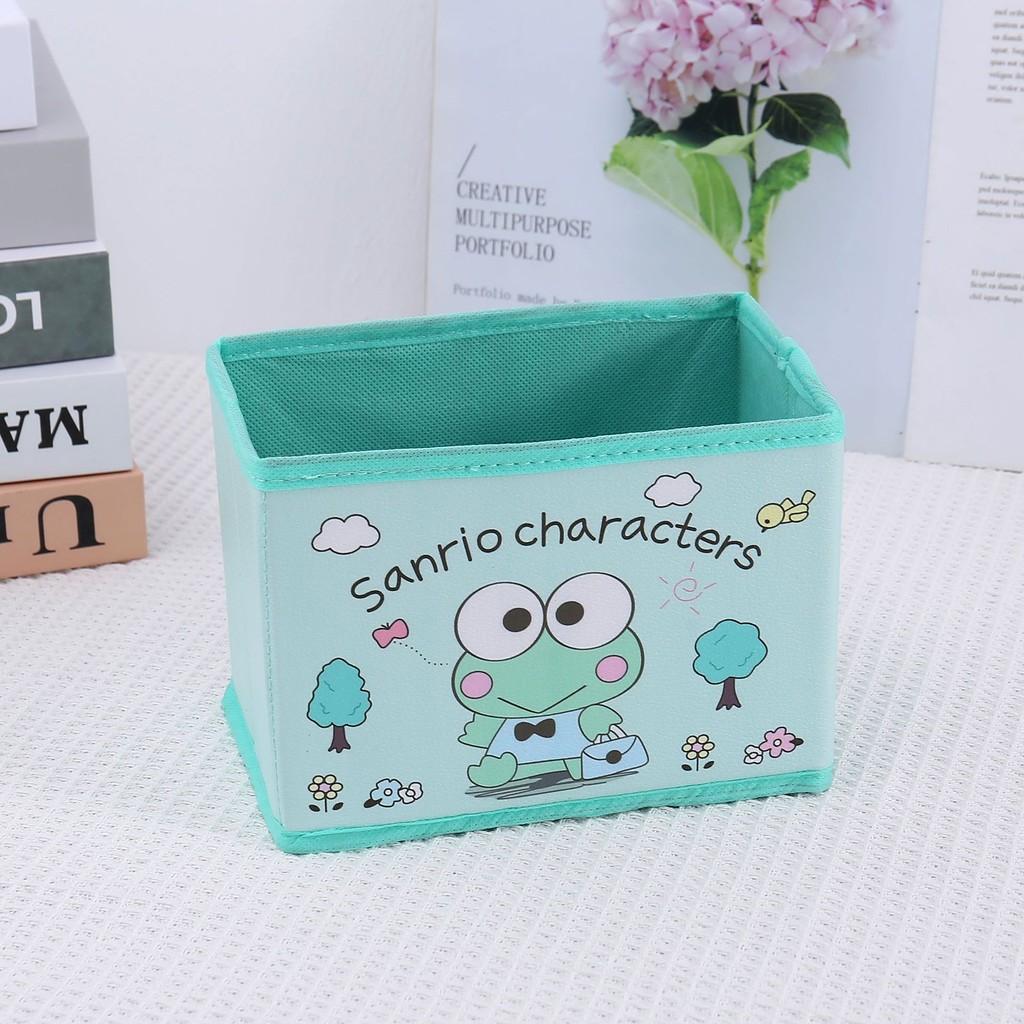Hello Kitty Kuromi Cinnamoroll My Melody Pattern Foldable Desktopstorage Box For Office And Bedroom Decluttering