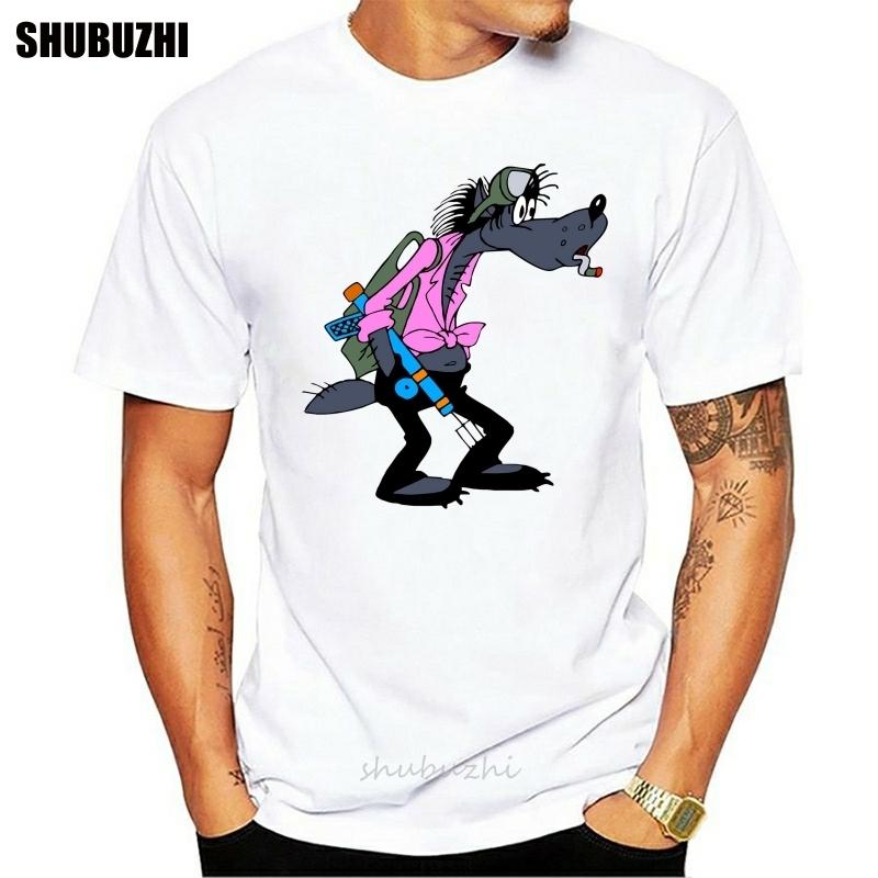 Nu Pogodi T Shirt Nu Pogodi TShirt Streetwear Cotton Tee Shirt Male Short Sleeves Print Oversize Funny Tshirt