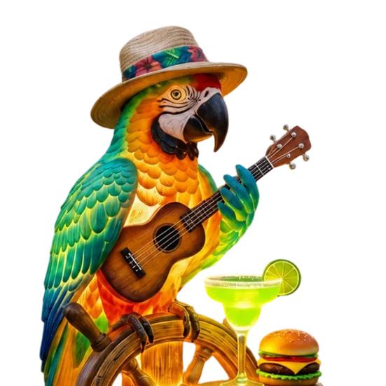 Solar Parrot Garden Light LED Solar Powered Tropical Bird Pathway Light Outdoor Waterproof