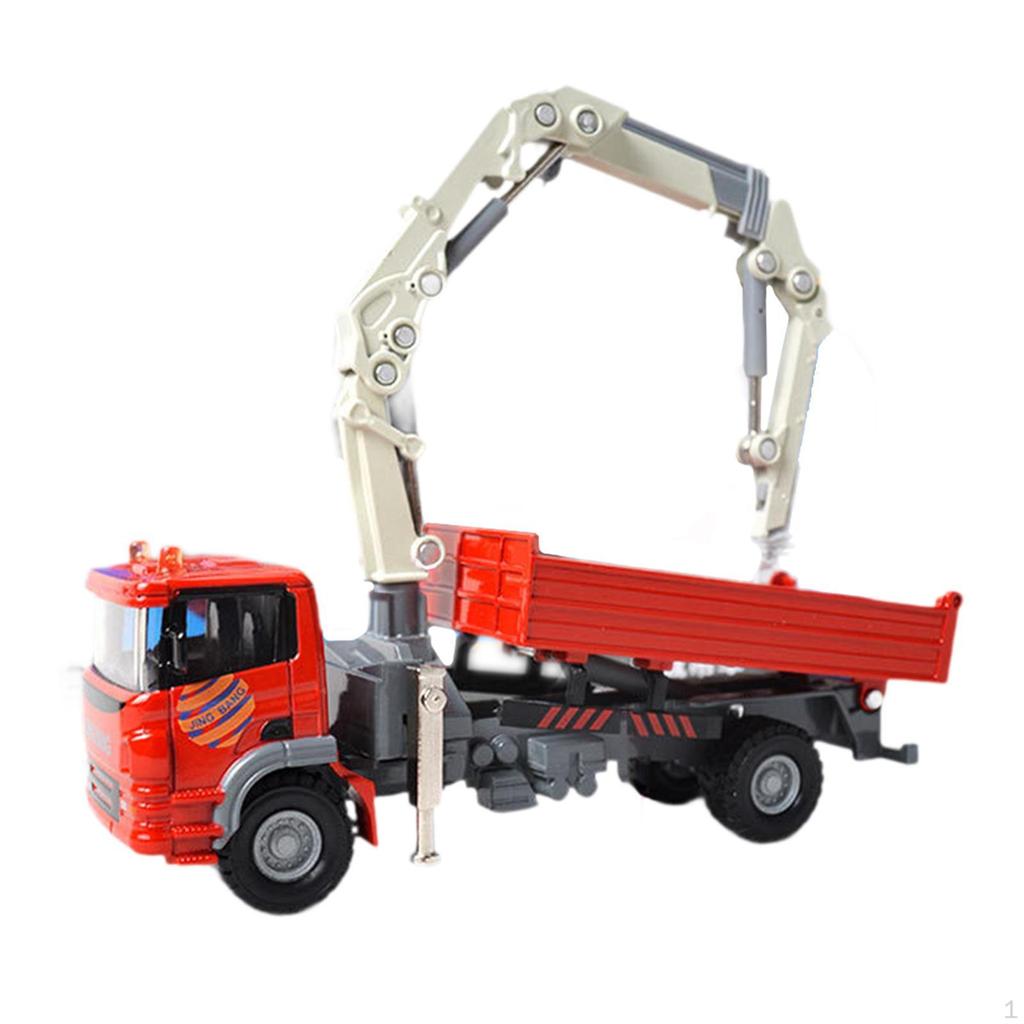Crane Truck Toy Construction Party Favors,Birthday Holiday Gift,Simulation,for Ages 3+