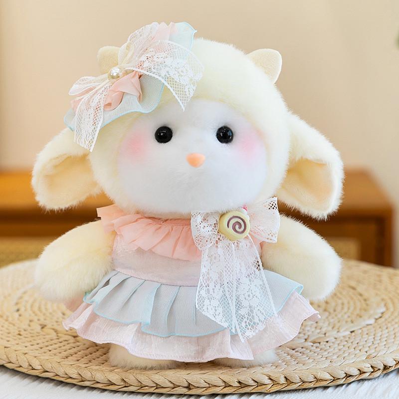 Plush Sheep Keychain With Soft Polyester Fill For Gift And Backpack Decor