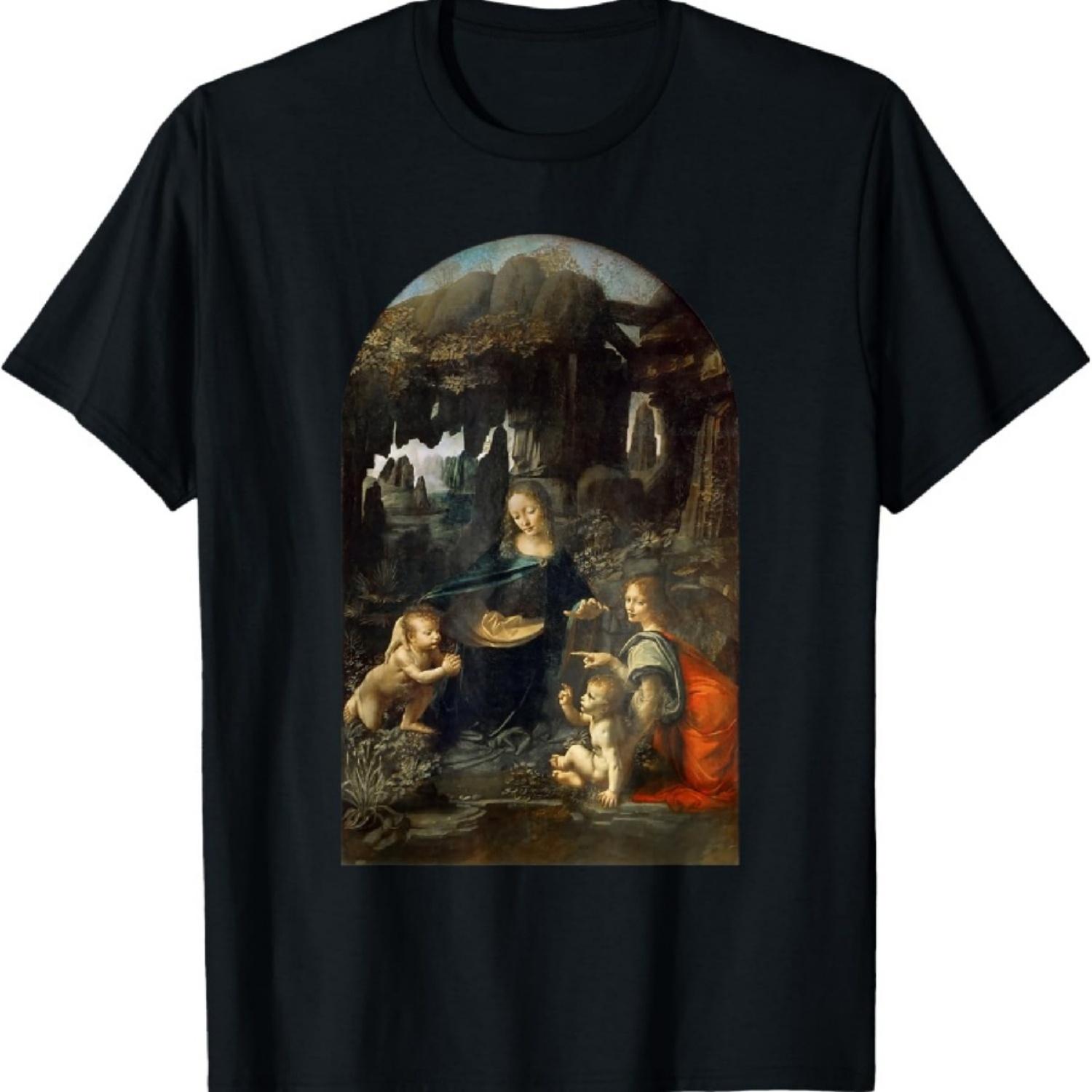 

Virgin of the Rocks by Leonardo da Vinci T-Shirt S