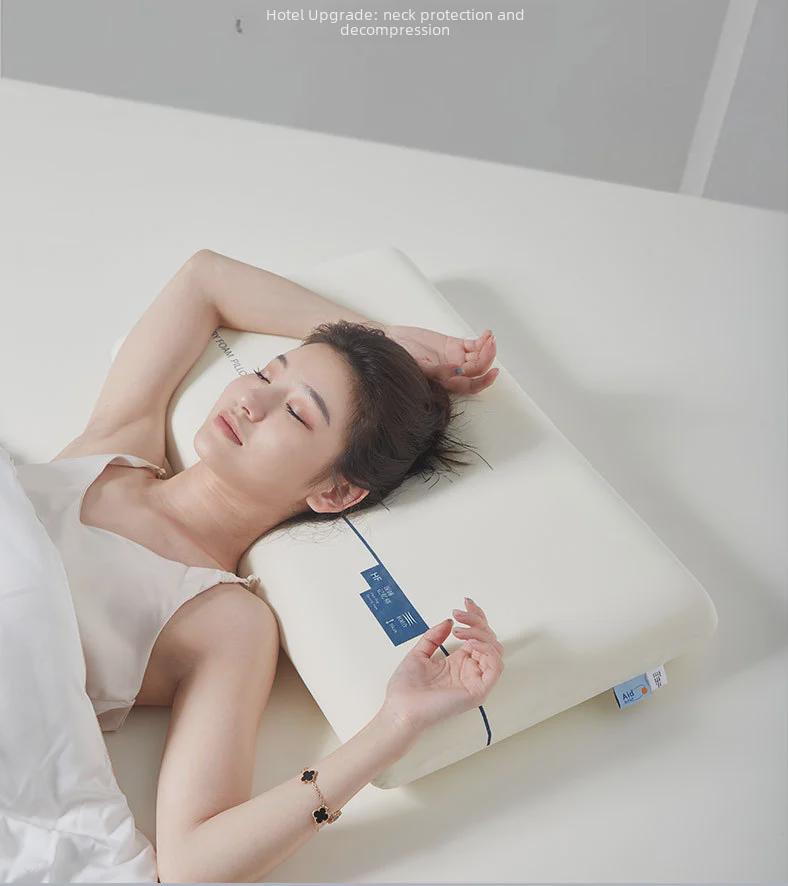 Memory Foam Cervical Pillow for Dorm & Home: Anti-Mite Comfort for Neck Support