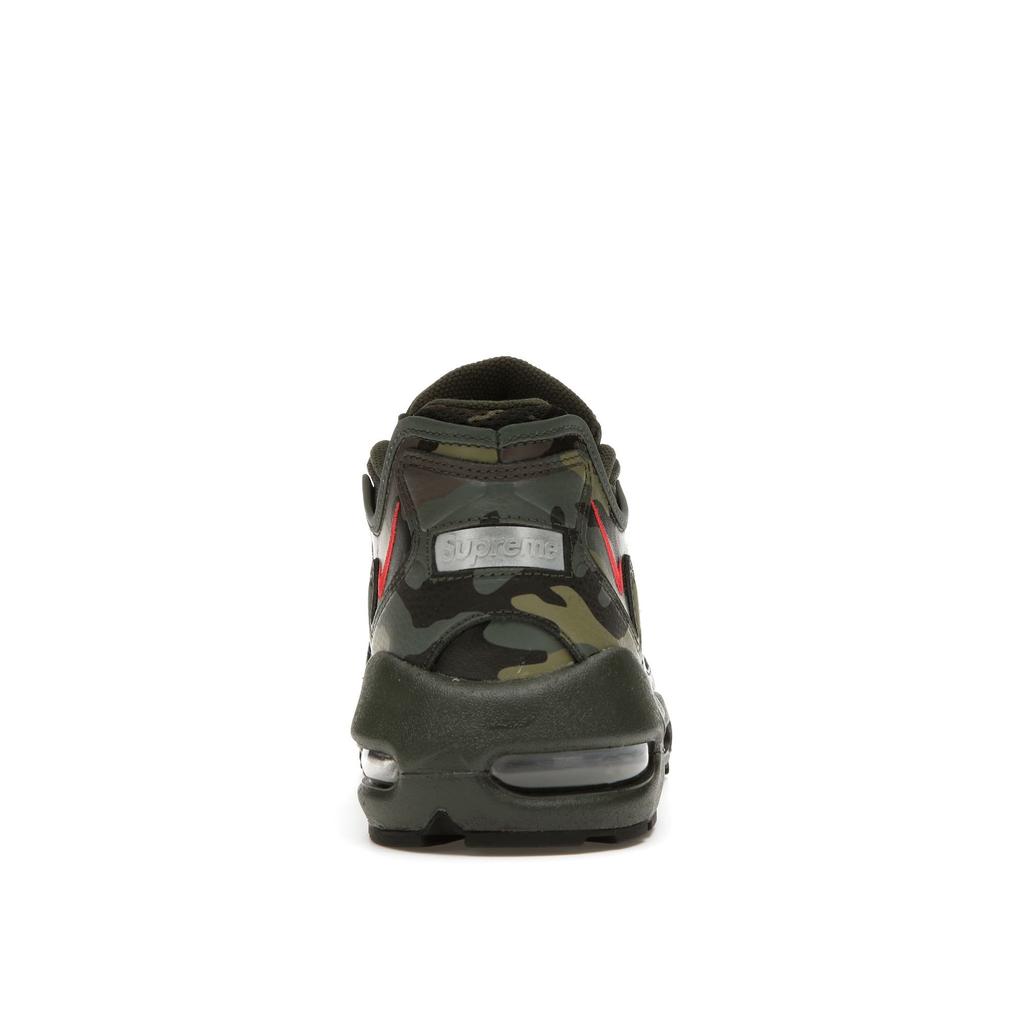 Nike X Supreme Air Max 96 Dark Army Speed Red Clear Unisex CV7652-300