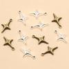 3 Colors 11x19mm DIY Alloy Retro Star Pendant - Handmade Jewelry Charm Accessories