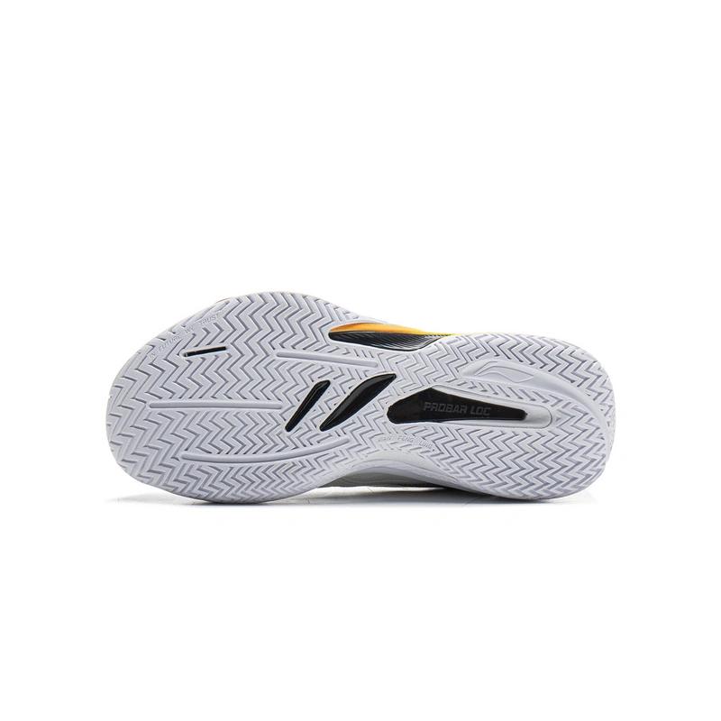 Zapatillas de Baloncesto Li Ning para Niños Cómodas Versátiles Antideslizantes Soporte de Rebote Caña Baja Zapatilla para Niños Gris Claro Negro YKBV056-9