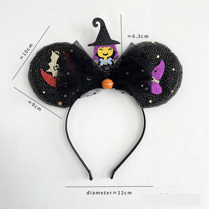 Halloween Cat Ears Pumpkin Spider Headband Hair Clip Cosplay Performance Party