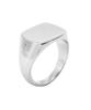 Lionheart LH-1 Square Ring, Surgical Stainless Steel 316L (Hyperallergic), Silver, Size 21