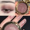 Single Color Flowing Golden Three Dimensional Pearlescent Eyeshadow Fine Sparkling Pumpkin Color, Matte Sparkling Powder, Earth Tone Eyeshadow Palette
