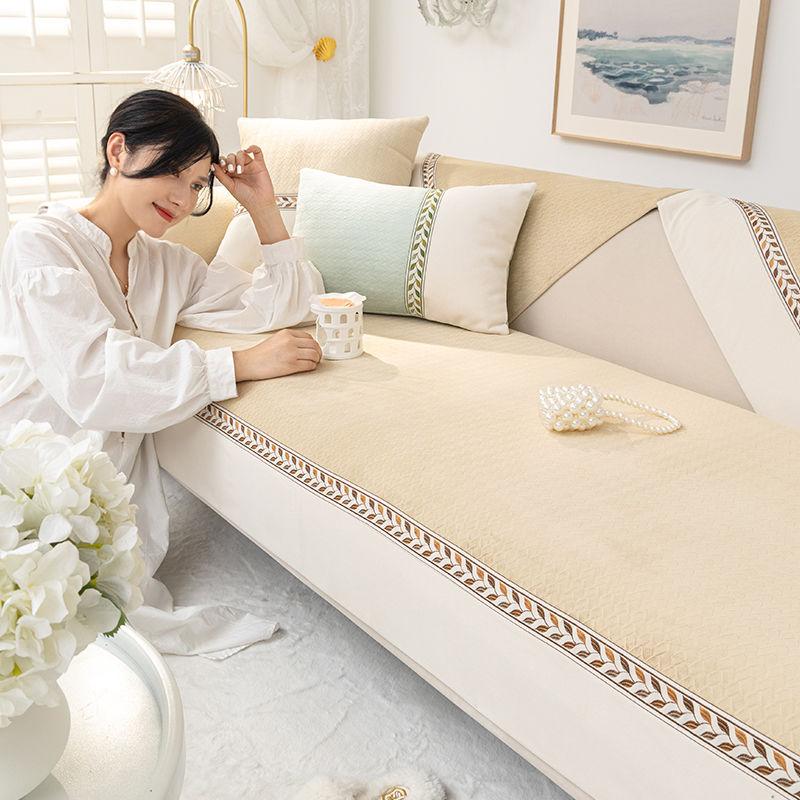 Sofa Cushion Plush Sofa Cover Universal In Autumn And Winter  New Sofa Towel Cover Cloth Anti-Cat Paw Seat Cushion