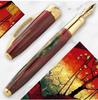 Visconti Van Gogh Plum Garden Red GT Fountain Medium Pen, Nib, KP12-23-FPM