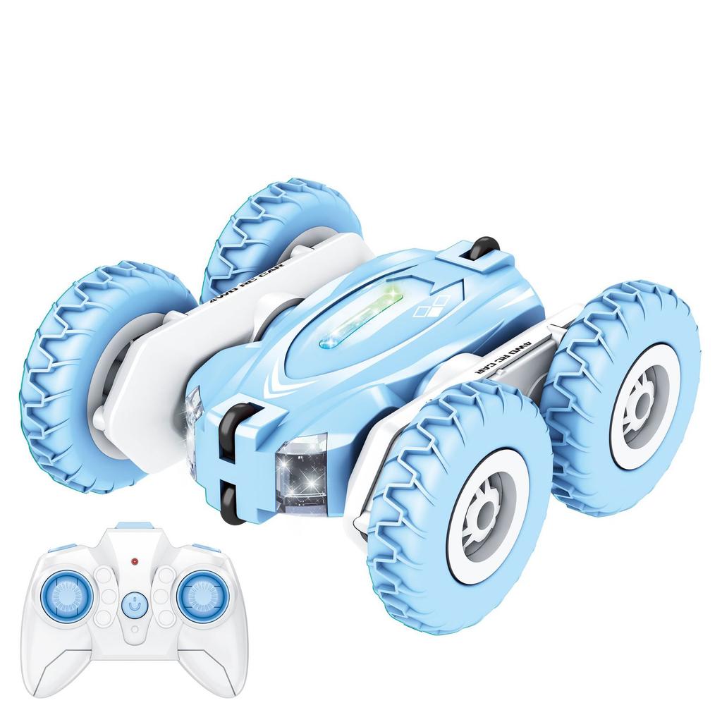 Double-Sided Remote Control Stunt Car, Light Wheel Swing Arm Four-Wheel Drive Deformation Rolling Car, Remote Control Children'S Car