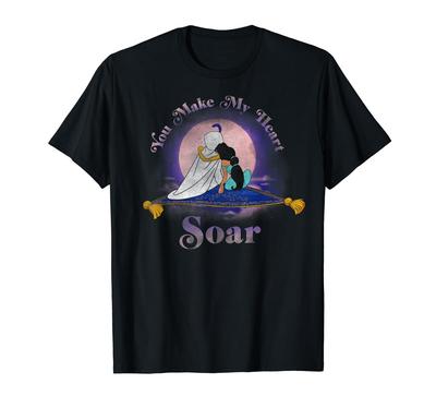 Disney Aladdin & Jasmine Make My Heart Soar Graphic T-Shirt