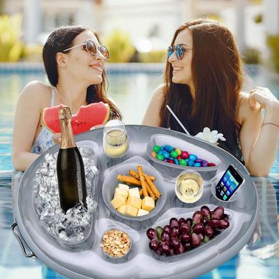 Swimming Pool Premium Floating Drink Holder Eco-friendly Large Capacity Multi-compartment Waterproof Hot Tub