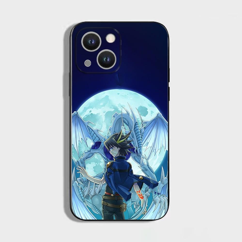 Yu-Gi-Oh Anime Phone Case For iPhone 16,15,14,13,12,11 Plus,Pro Max,XS,X,XR,SE,Mini,8,7,Soft Silicone Black Cover