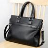 Men's Wear-Resistant Leather Laptop Briefcase - Large Capacity Crossbody/Shoulder Bag