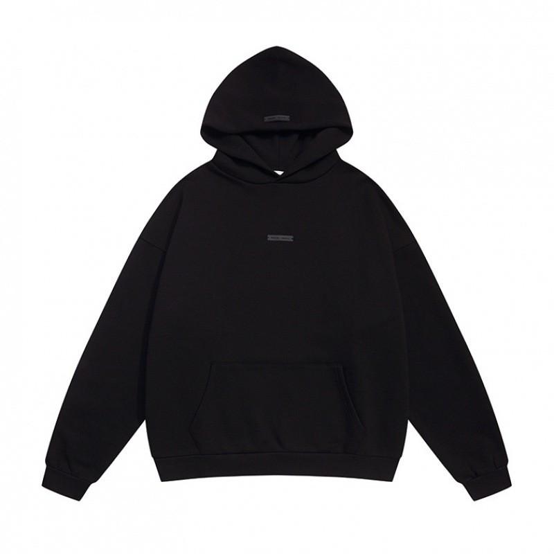 Unisex Streetwear Hoodie With Bold Letter Print Oversized Fit Fleece-Lined Cotton Sweatshirt