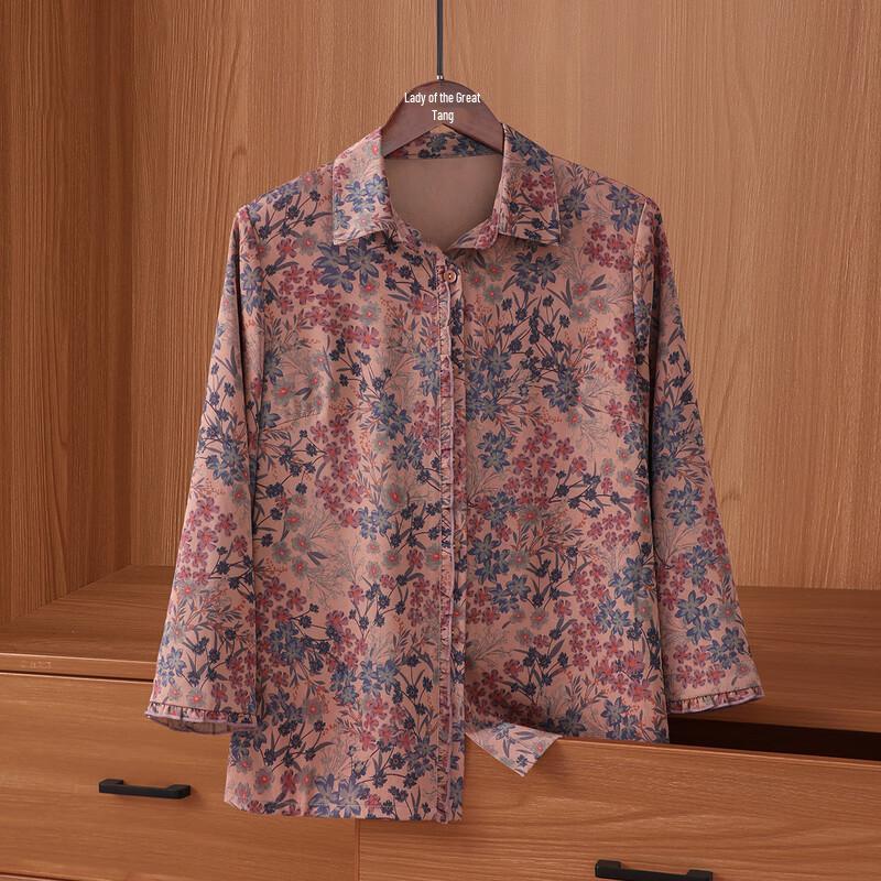 

YUZHAOLIN Senior Women s Loose Fit Casual Shirt 3XL