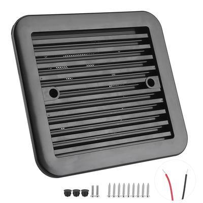 12V 4W Cooling Fan with Shutters Vent One?Way Side Strong Wind Air Exhaust Car Styling Camper