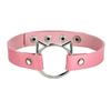 Flongo Collar Human Choker Ladies Leather Soft Accessory Cute Harajuku Style Princess Cosplay Fashion Small Items Adjustable Popular Valentines Day