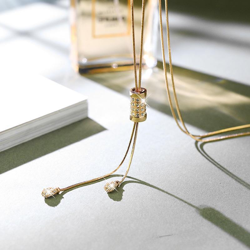 

Timeless Inspired Korean Long Sweater Chain Necklace For Women With Unique Design Ideal For Fashion Styles Forward золотий